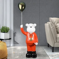 figurines for interior home decoration accessories living room resin ornament balloon bear living room sculptures and statues