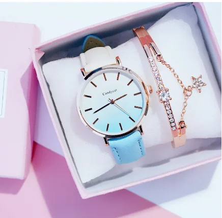 frauen Uhr современный режим frauen Quartz armbanduhr студенческий Leder Damen нарукавная повязка lusus Uhr Повседневная Relogio femenino