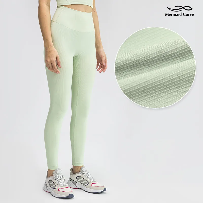 

Летние мягкие белые высокоэластичные штаны для йоги без шнурков, женские быстросохнущие спортивные штаны с высокой талией, девять точек