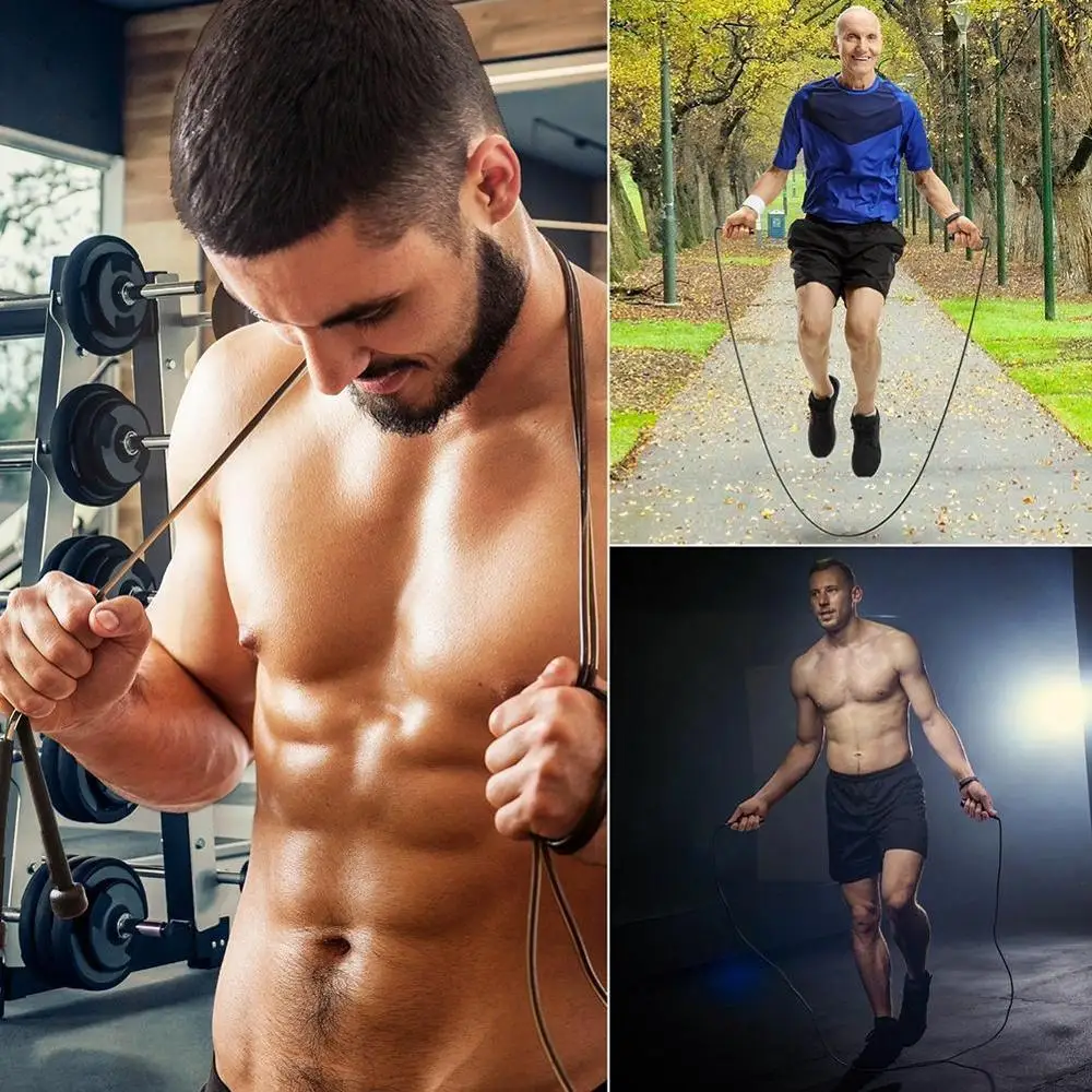 Скакалка для фитнеса оборудование скоростная веревка профессиональная легкая