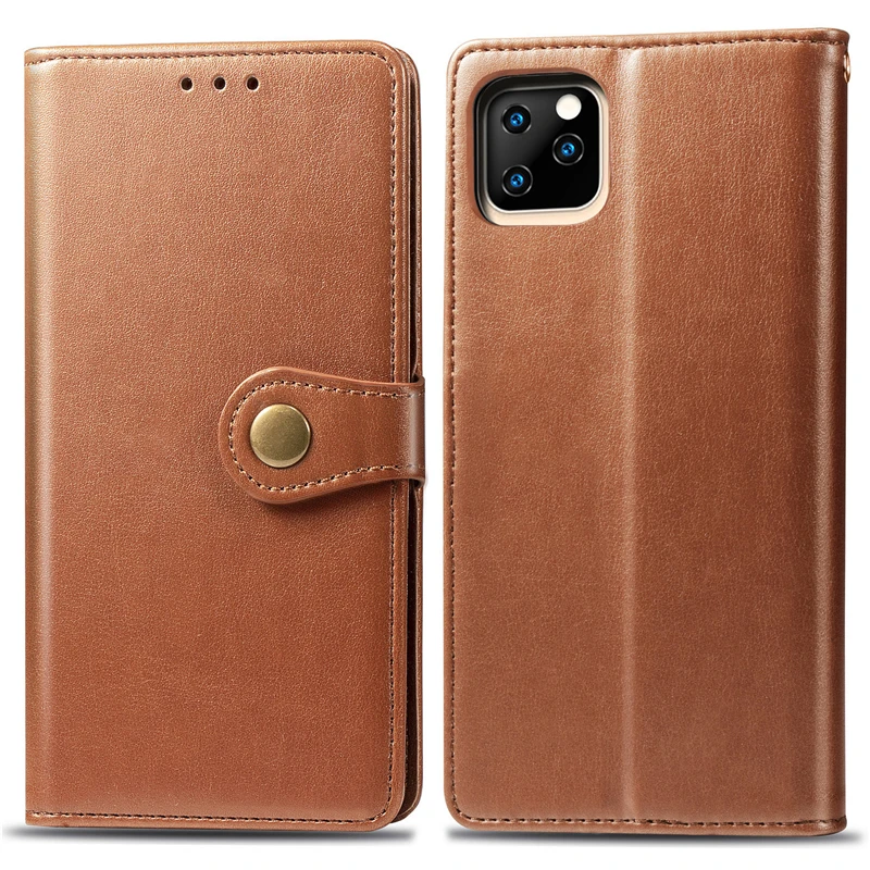 Vintage Business Leather Case For iPhone 11 Pro Max X XR Flip Wallet 8 7 6 6s Plus Luxury Book Funda Cover | Мобильные телефоны и