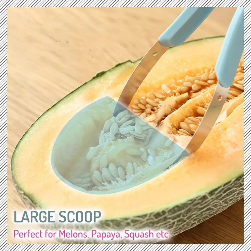 3 шт. набор фруктовый шар Совок из нержавеющей стали 3в1 двухголовый резьба фрукты