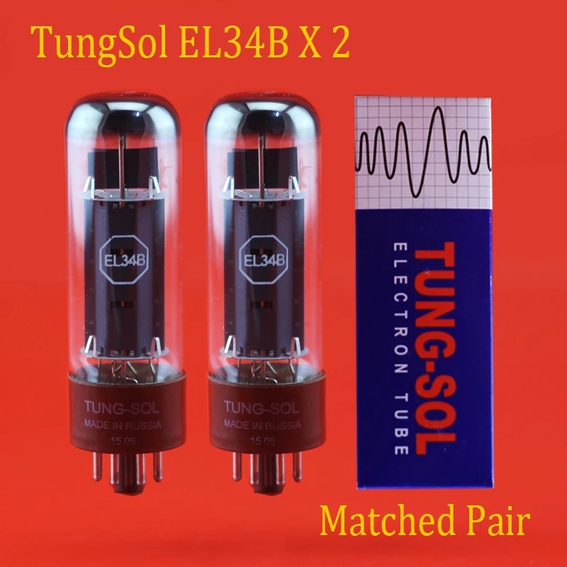 Новый 2шт Tung sol EL34B вакуумный трубчатый клапан подходящая пара аксессуары Repalce Psvane