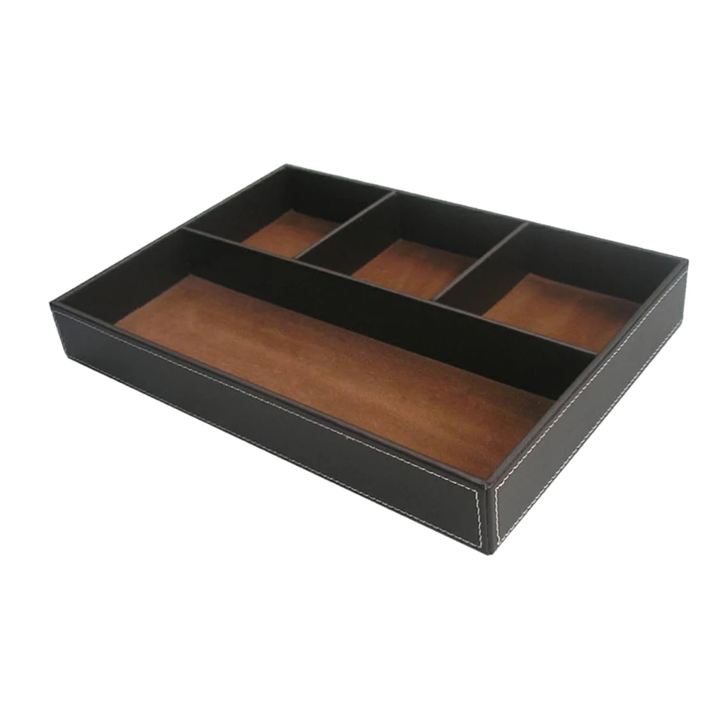 

4 Grid Desk Storage Box Holder Jewelry Stationery Cosmetic Organizer