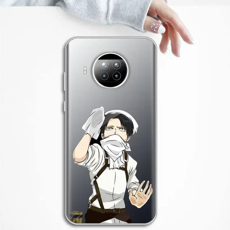 

Anime Attack on Titan Phone Case Transparent for Xiaomi mi Redmi note 10 t 8 9 pro lite 11 Samsung S 8 9 10 20 plus ultra