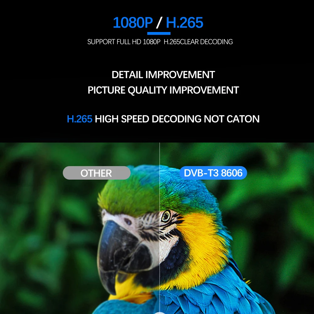 Цифровой ТВ-приемник DVB T2 8606 Россия Чешская Республика Встроенный Wi-Fi HD H.265/HEVC