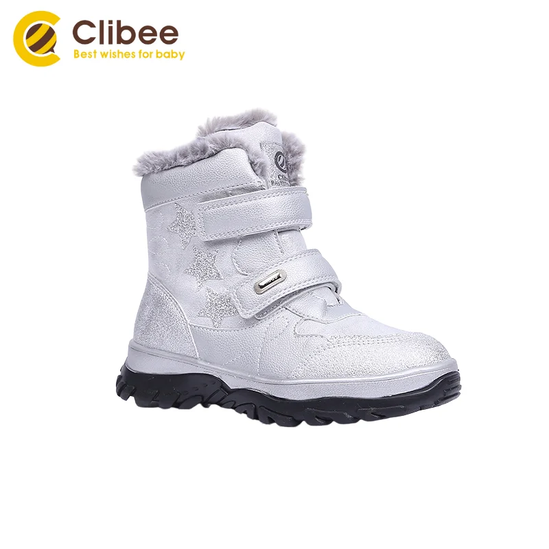 Зимние ботинки для девочек CLIBEE из искусственной кожи на осень и зиму Детские