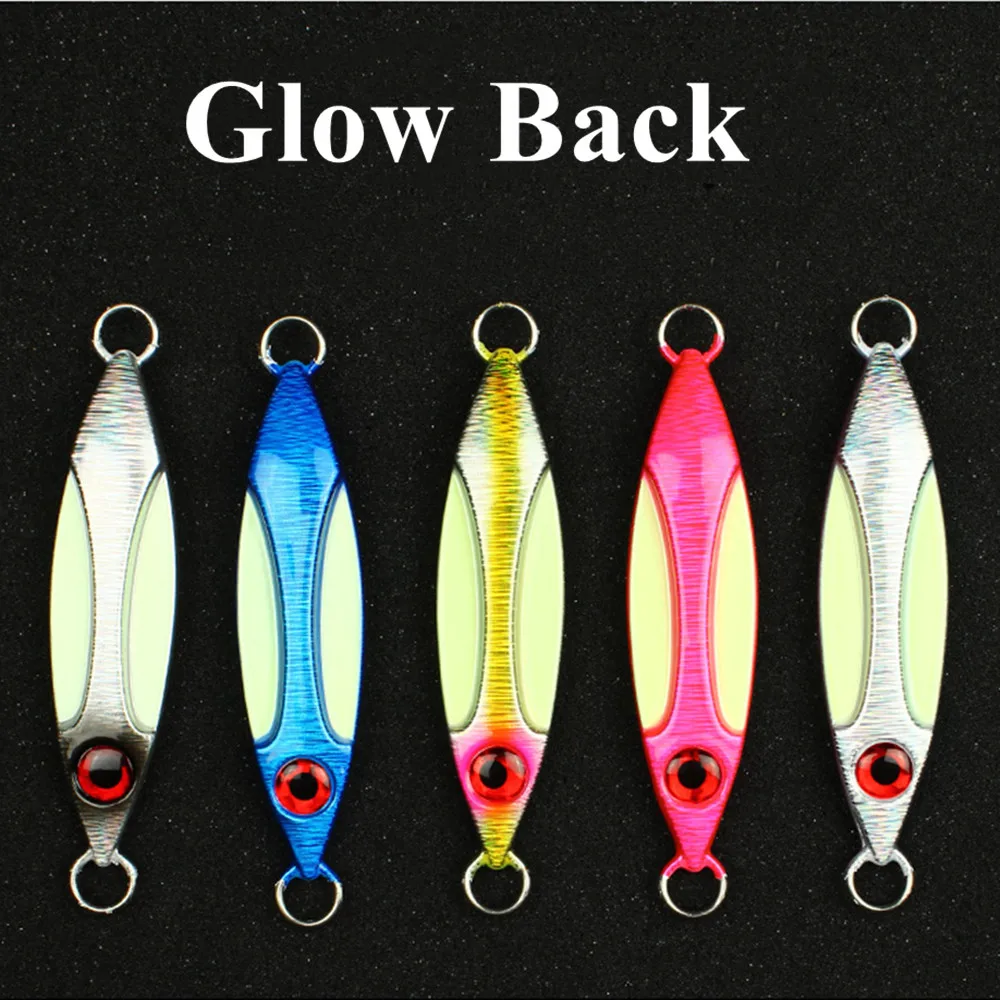 CASTFUN рыболовная приманка медленный джиг светящаяся для джиггинга рыба искусственная металлический 1 шт. 100 г
