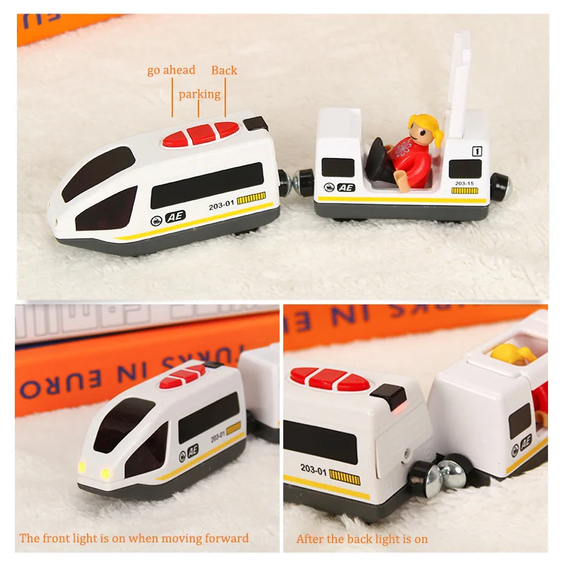 

Rc Electric Magnetic Train Kids Toy Wooden Railway Track Slot Car Magnetic Remote Control Train Diecast Truck Children Toy