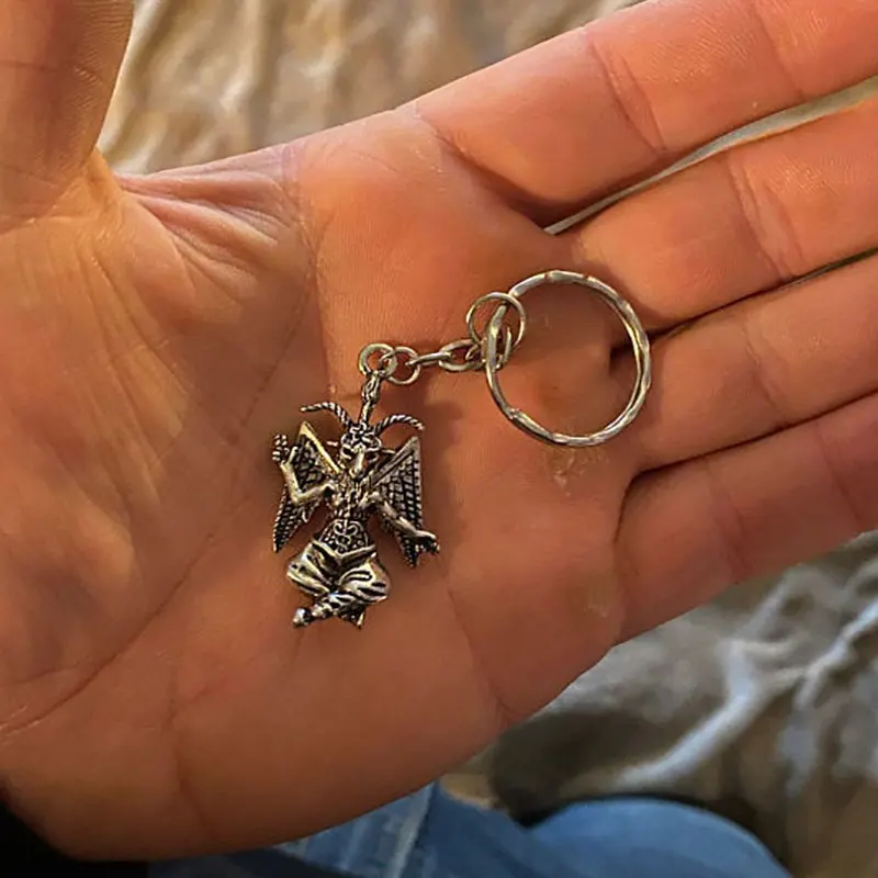 Брелок для ключей Baphomet-оккультитититическая левая ручка герметичная модель baphomet