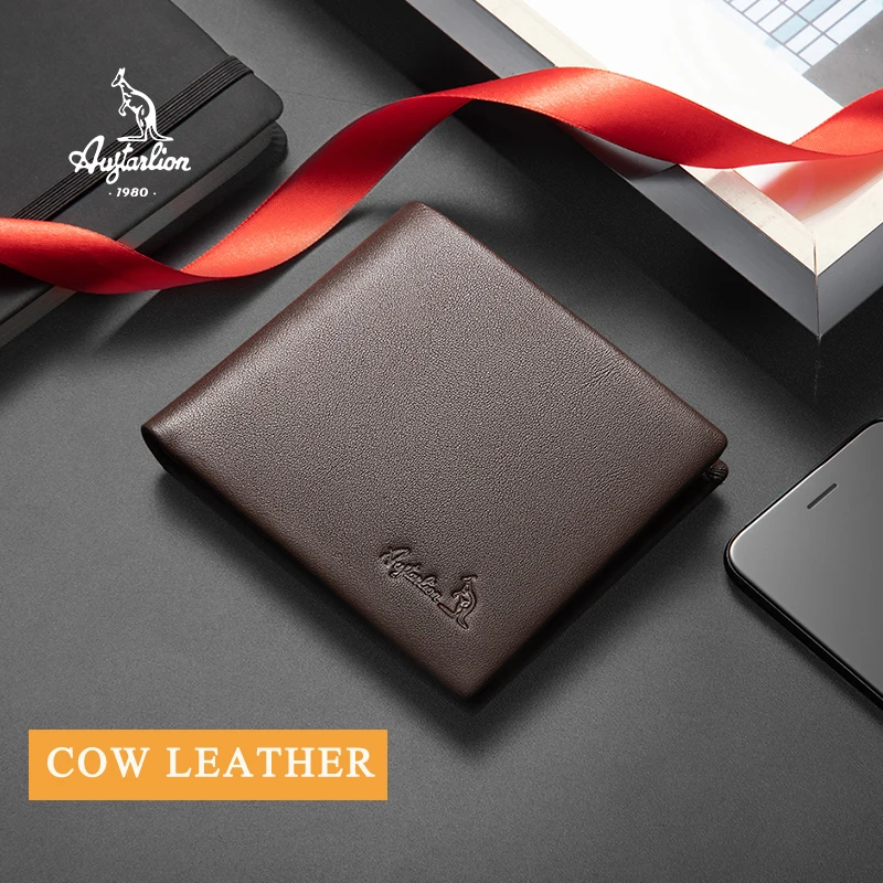 Portomonee модный мужской кожаный брендовый винтажный кошелек короткий Мужской зажим