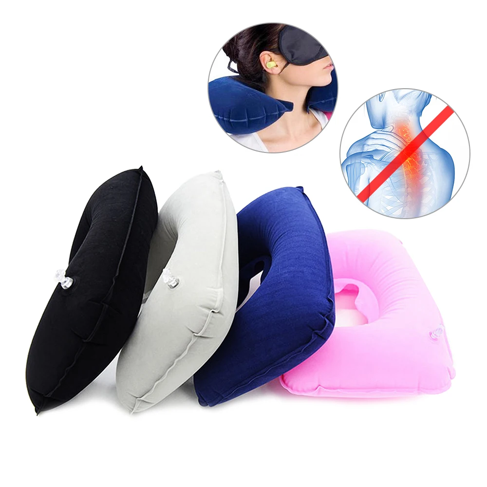 U-образные надувные подушки DIDIHOU для путешествий складывающиеся медленно