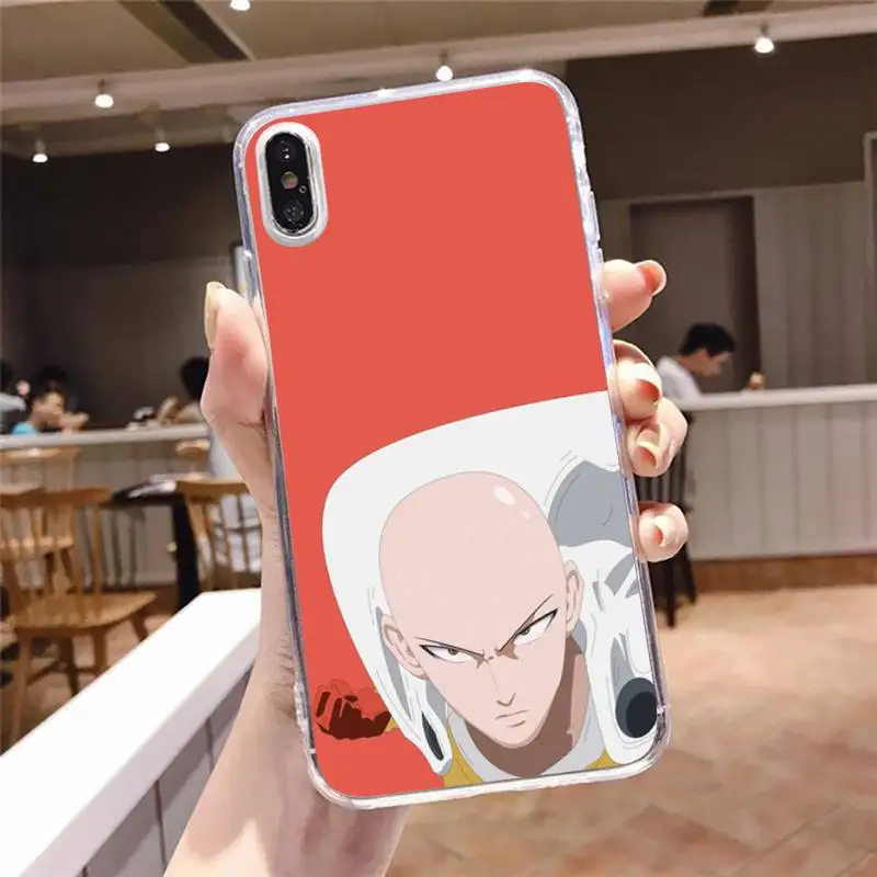 

One Punch Man Japan anime Phone Case Transparent soft For iphone 5 5s 5c se 6 6s 7 8 11 12 plus mini x xs xr pro max