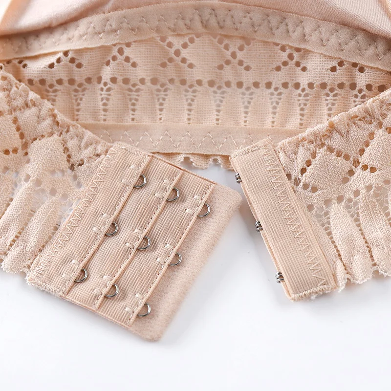 Кружевное украшение без стальных колец бюстгальтер с запахом на спине топ-труба