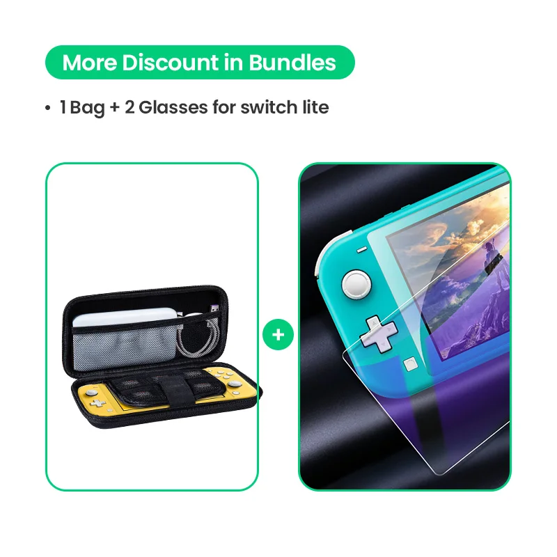 Ugreen сумка для хранения для kingd Switch Lite nintendo s Чехол для консоли Switch прочный Чехол Nitendo для NS nintendo Switch аксессуары - Цвет: Bag-2Glass For Lite