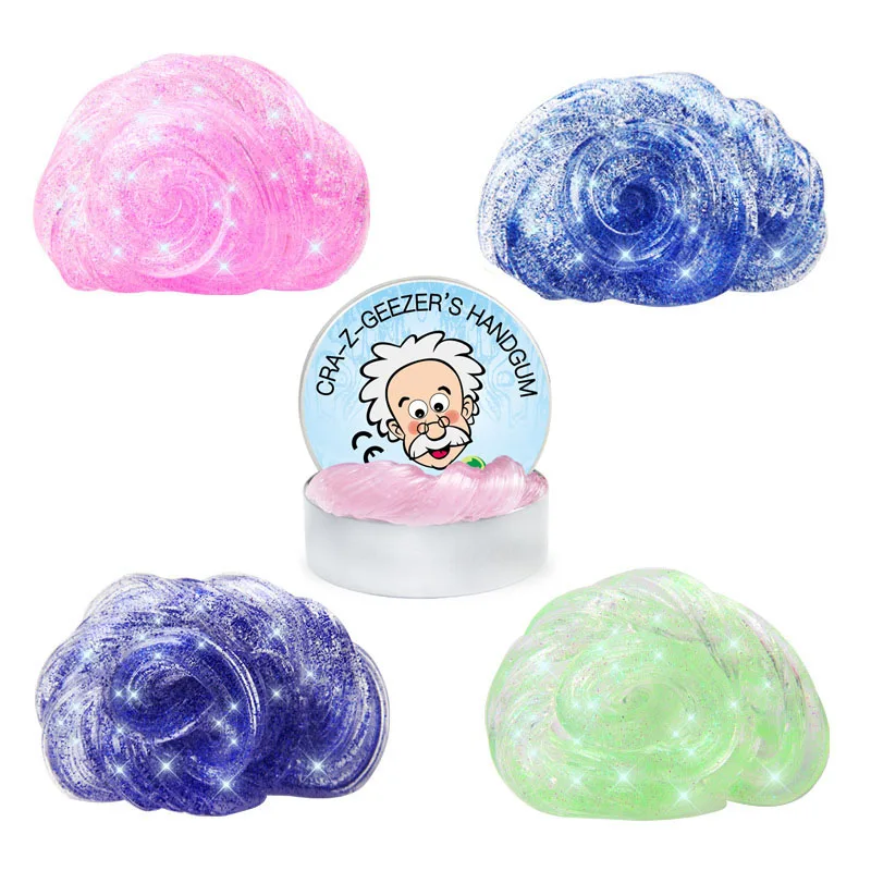 

Transparent Bounce Plasticine Slime Hand Gum Light Clay Adults Decompression Mud Educational Intelligent Creative Toys Kids Gift