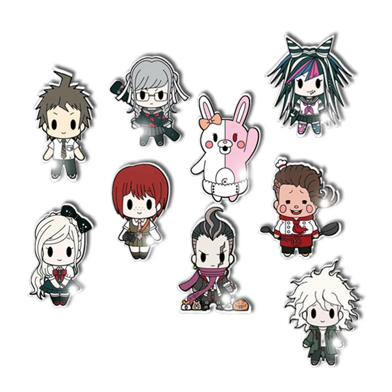 Броши-булавки женские/мужские Круглые из акрилового стекла в подарок значок с