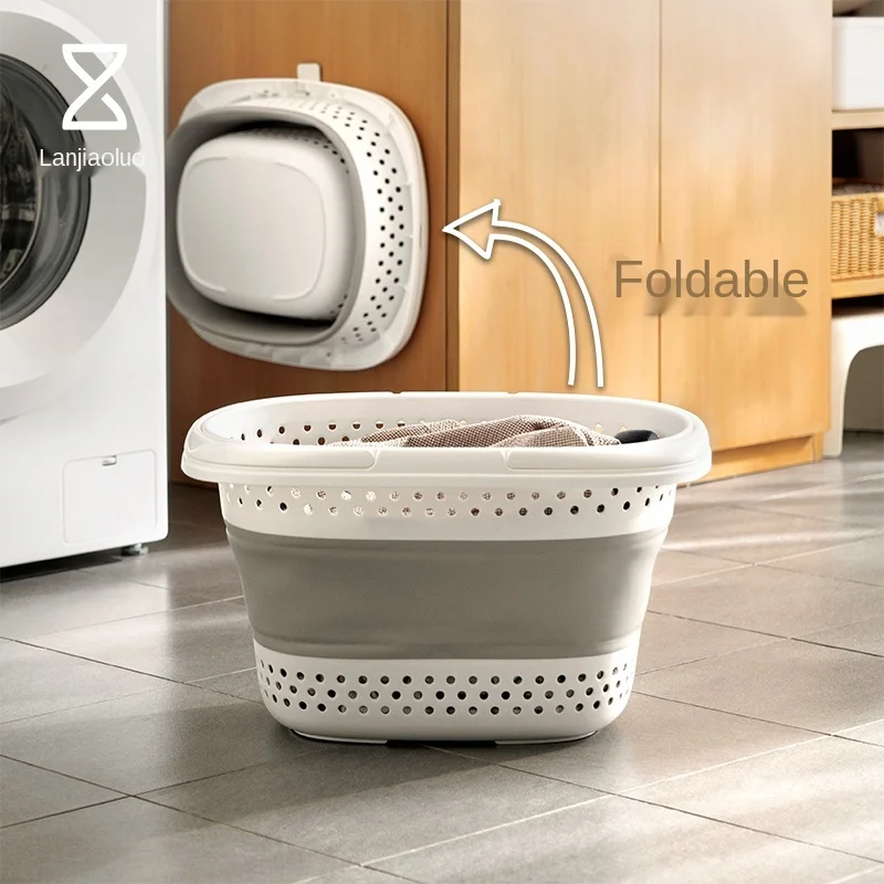 Корзина для грязной одежды складная корзина белья дома и ванной большая емкость