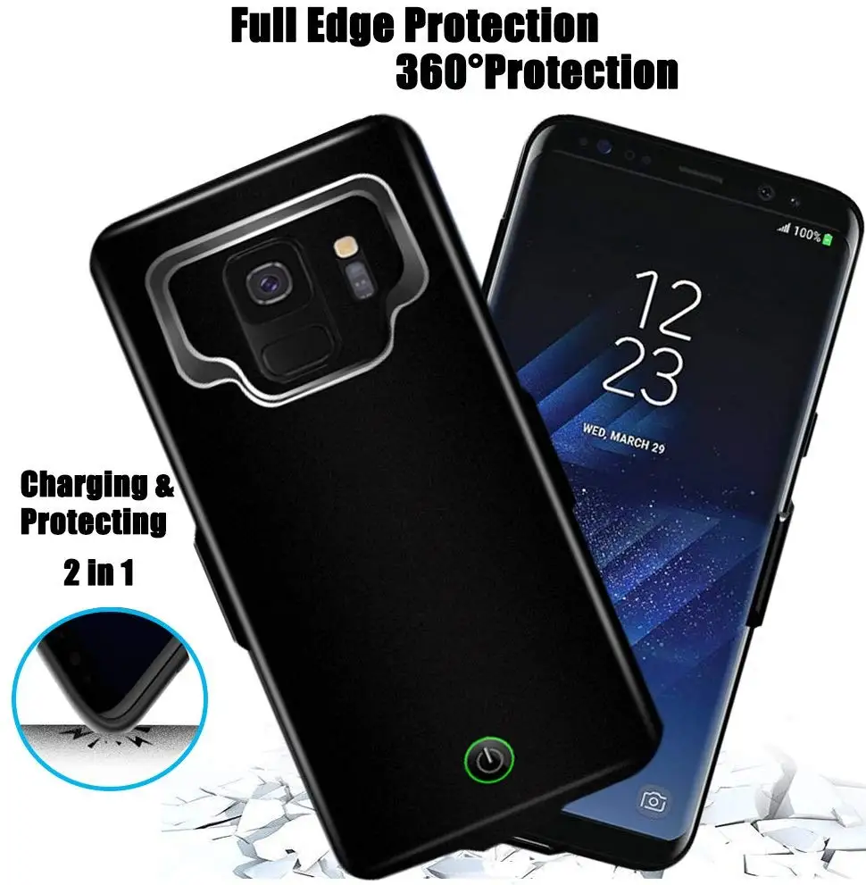Зарядное устройство Leioua для Samsung Galaxy S8 plus чехол с аккумулятором S9 A8 высокое