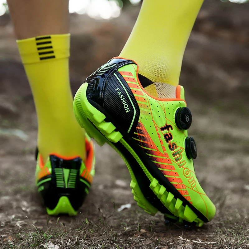 

2021 Lastest Professional Cycling Shoes MTB Self-Locking Mountain Bike SPD Shoes Breathable Racing Road Bicycle Sports Shoes Men