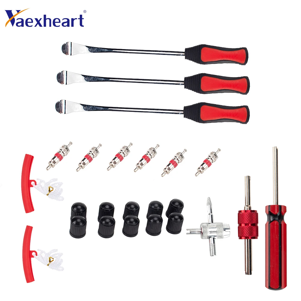 

24 Piece Set Auto And Motorcycle Tire Repair Tool Scoop With Red Tire Cover
