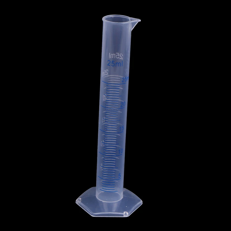 

Мерный цилиндр из полипропилена, измерительный цилиндр, устойчивый к кислотам и щелочам, пластиковая трубка, 1 шт., 25 мл