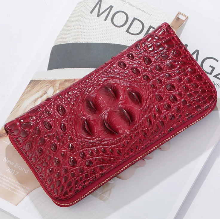 

New crocodile print clutch bag for men and women leisure business purse large capacity clutch bag