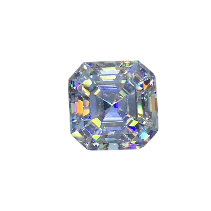 Поэтический магазин еврей Asscher Moissanite 2.00ct D VVS barestone на заказ кулоны с кольцом из