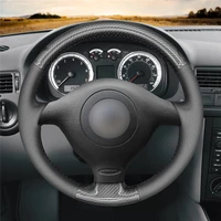 diy anti slip wear resistant steering wheel cover for volkswagen golf 4 passat b5 polo bora sharan car interior decoration