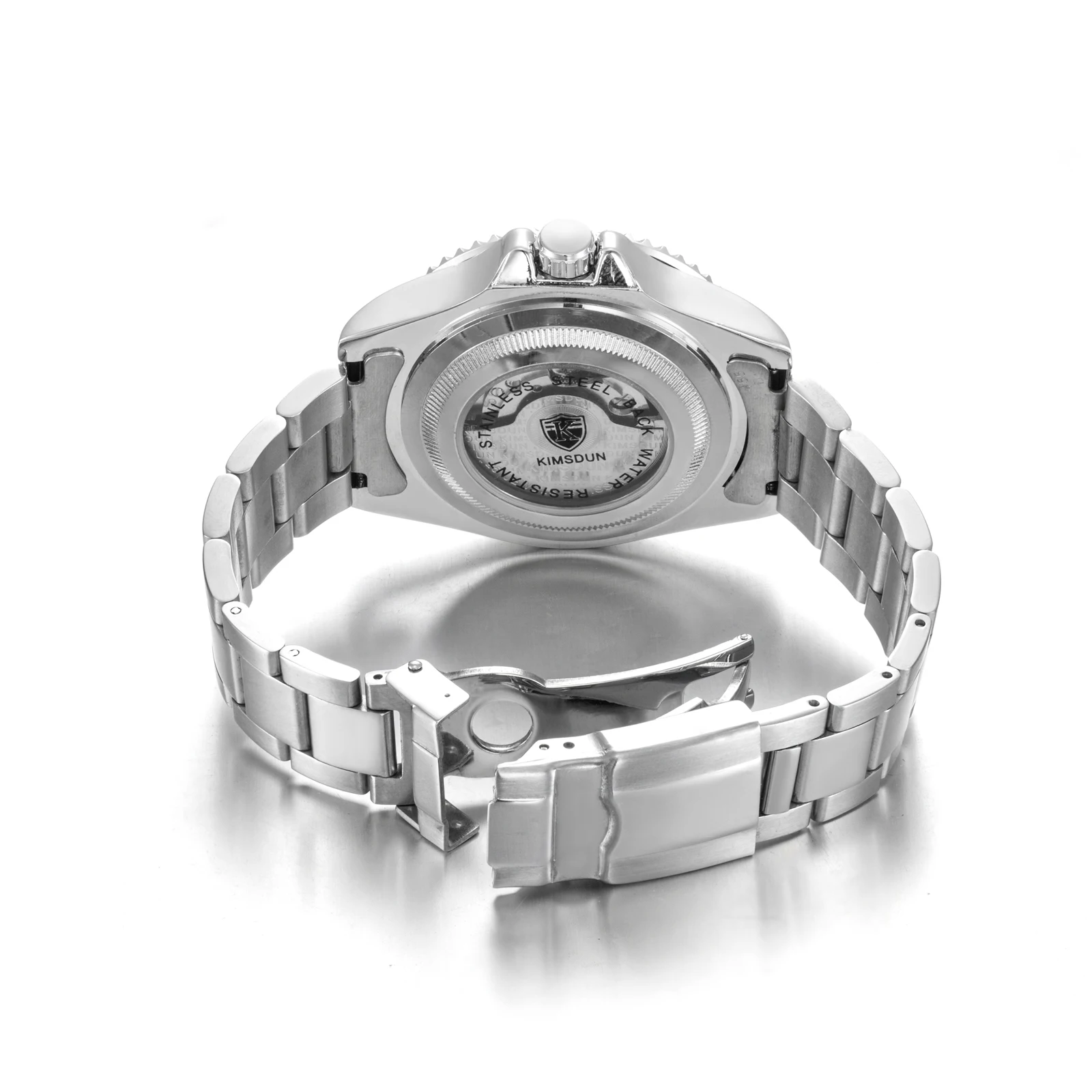 

Luxury fashion business KIMSDUN men's automatic mechanical watch waterproof date display stainless steel strap quality Relogio