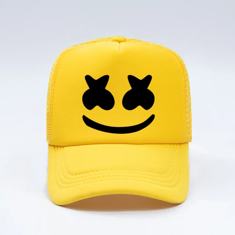 Кепка Marshmallow DJ вокруг бейсбольная кепка для мужчин и женщин Модный козырек дышащая сетка летняя регулируемая хип-хоп кепка можно сделать индивидуальный логотип