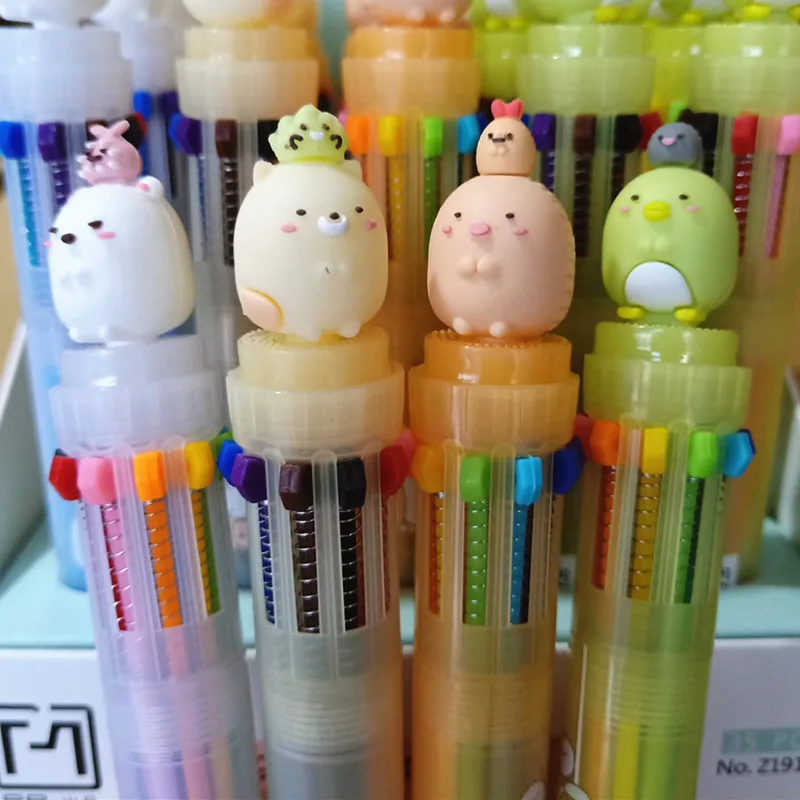 35 шт./лот кавайная шариковая ручка Sumikko Gurashi 10 цветов школьная и офисная