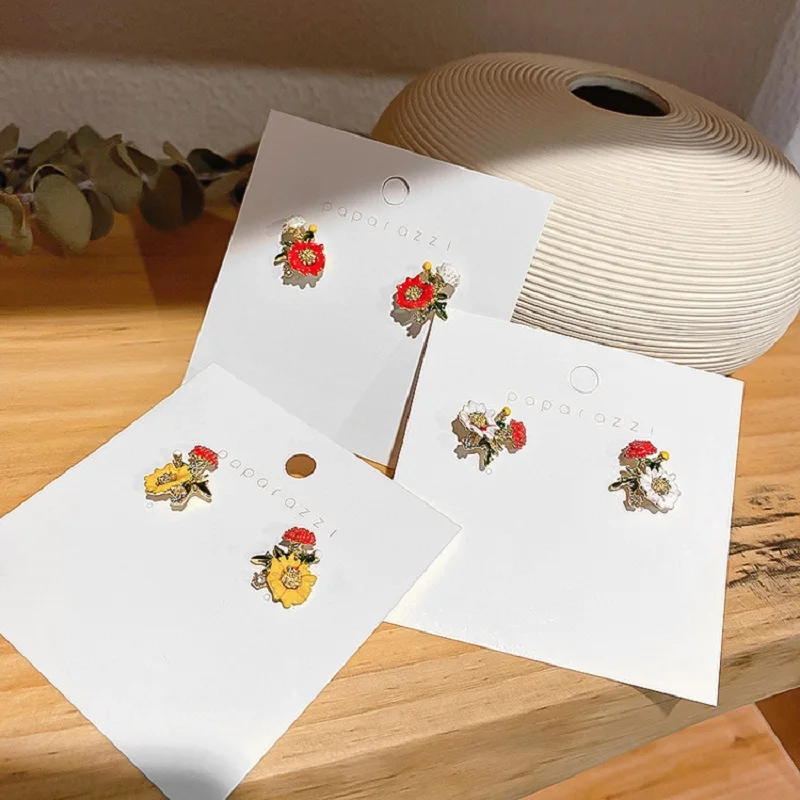 Женские винтажные серьги-гвоздики Exknl вечерние серьги в стиле бохо с цветком и