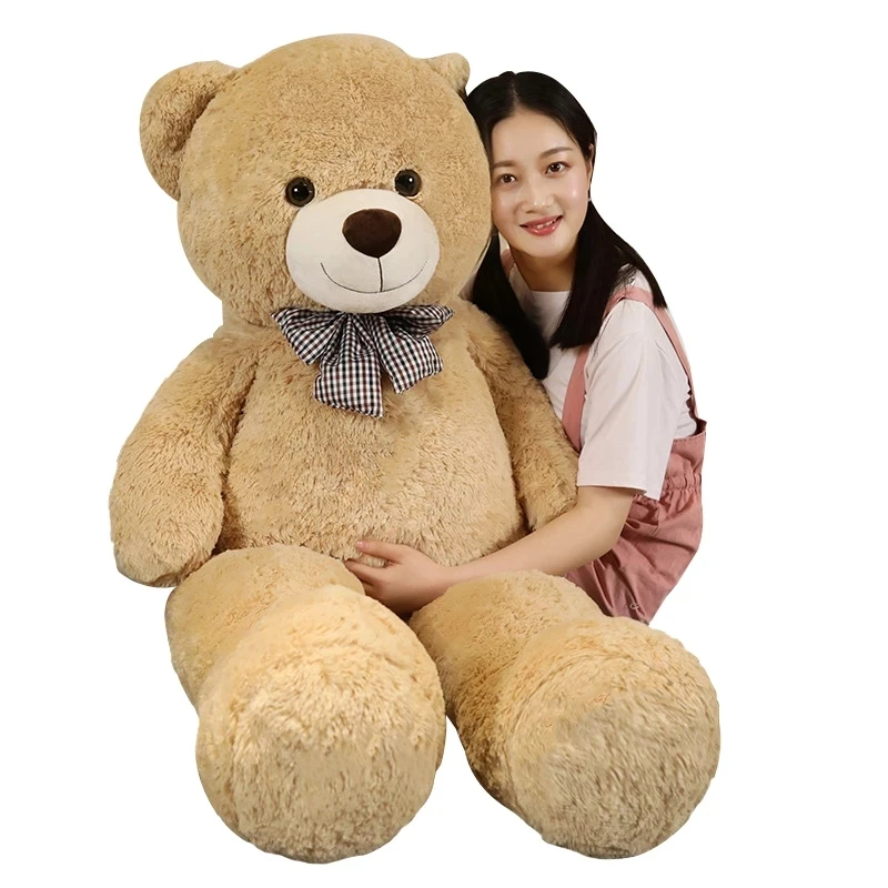 

130cm America Giant Teddy Bear Plush Toys Soft Teddy Bear Outer Skin Coat Popular Birthday&Valentine's Gifts Girls Kid's Toy