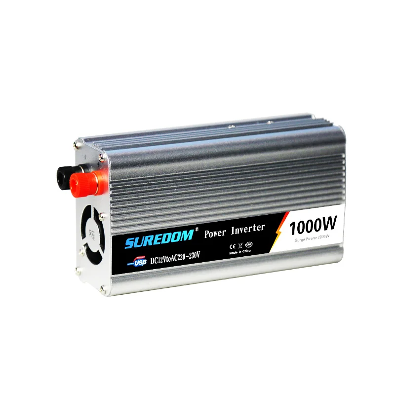1000 Вт Инвертор с одним входом USB DC 12V 24V портативный автомобильный адаптер для