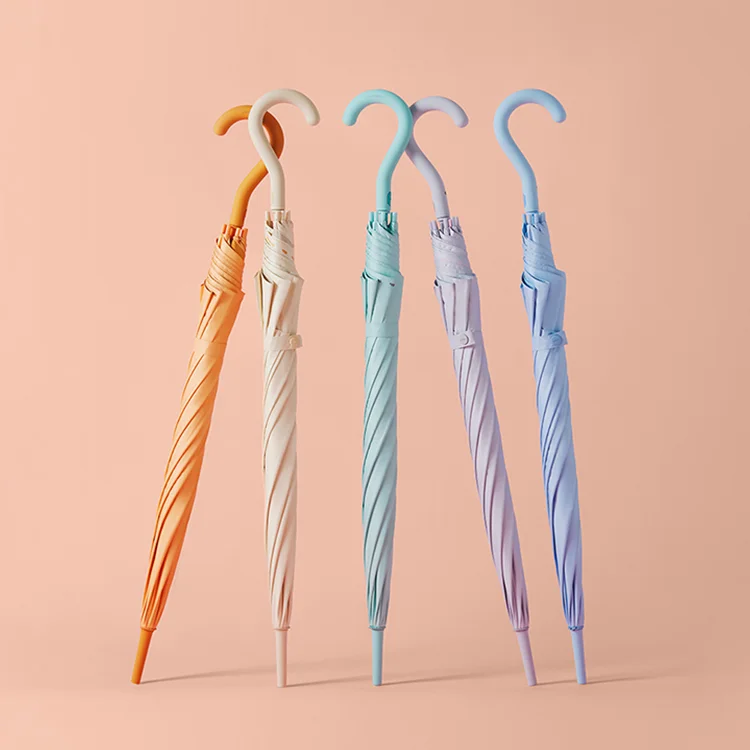 Miglior Simpatico Manico Lungo Ombrello Rosa Pioggia Donna Antivento Grande Protezione Antipioggia Ombrello Trasparente Designer Unbrelle Sombrilla Rain Gear