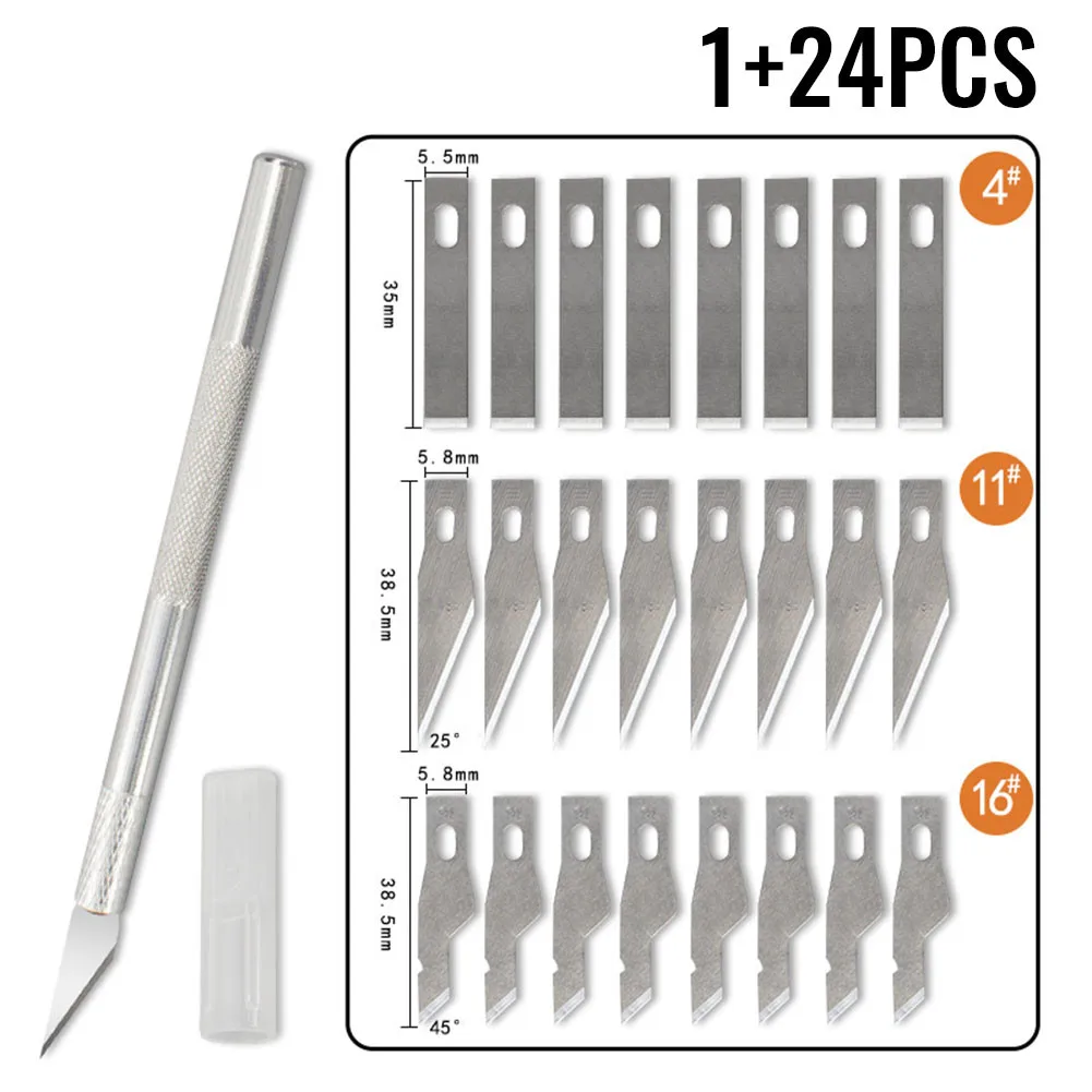 

Pen-type 25pcs Repair Blades Sculpture 35mm 5.5/5.8mm 8*145mm 8mm*145mm