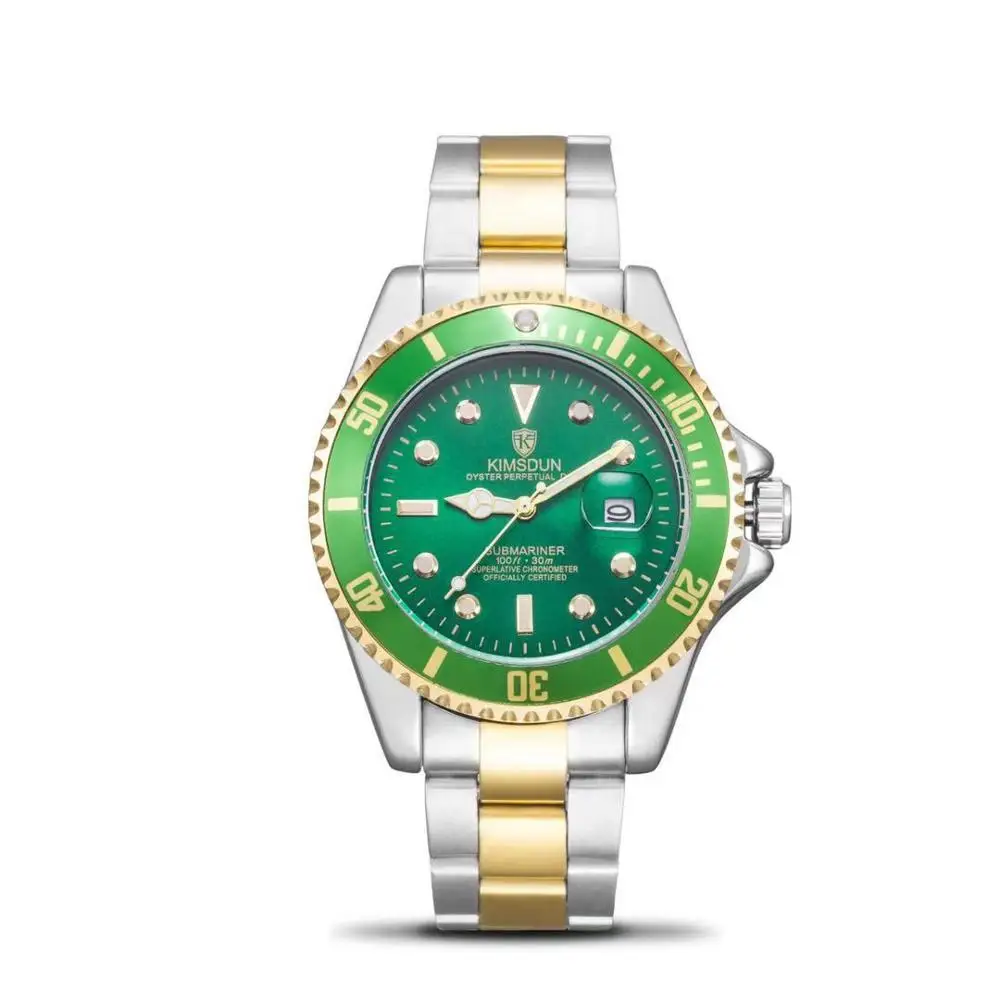 Горячая новинка Мужские Роскошные Модные Классические кварцевые часы KIMSDUN