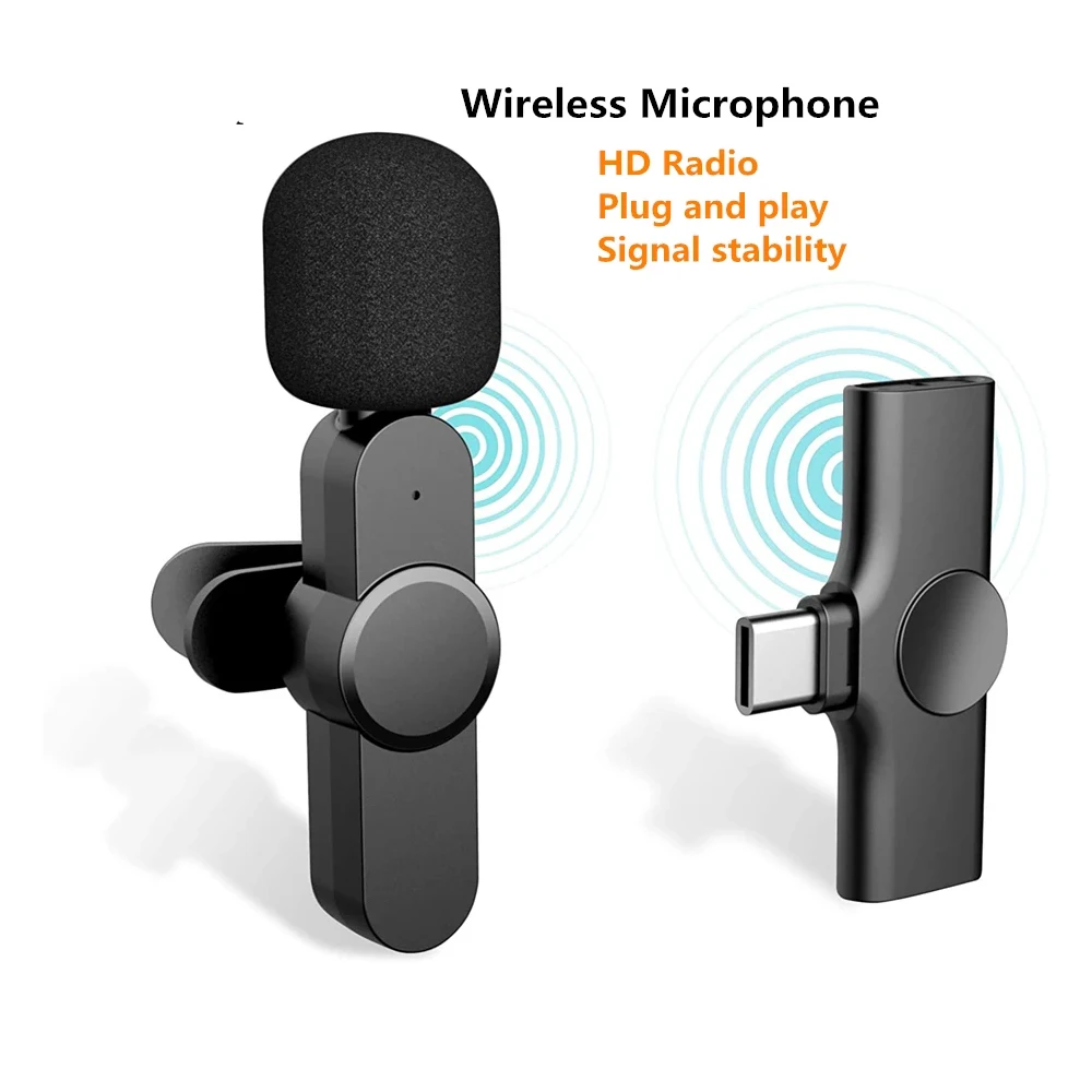 

Беспроводной петличный микрофон, портативный мини-микрофон для аудио-и видеозаписи, для компьютера и ноутбука мобильный телефон