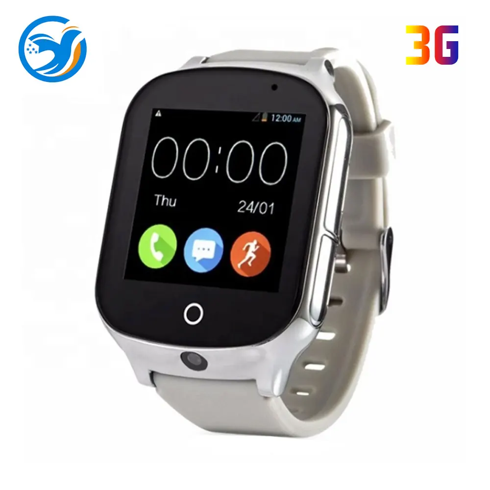 

Fanneo hot bright color strap 3G gps Smart watches for children phone voice call safe tracking and one-key SOS gps tracker kids