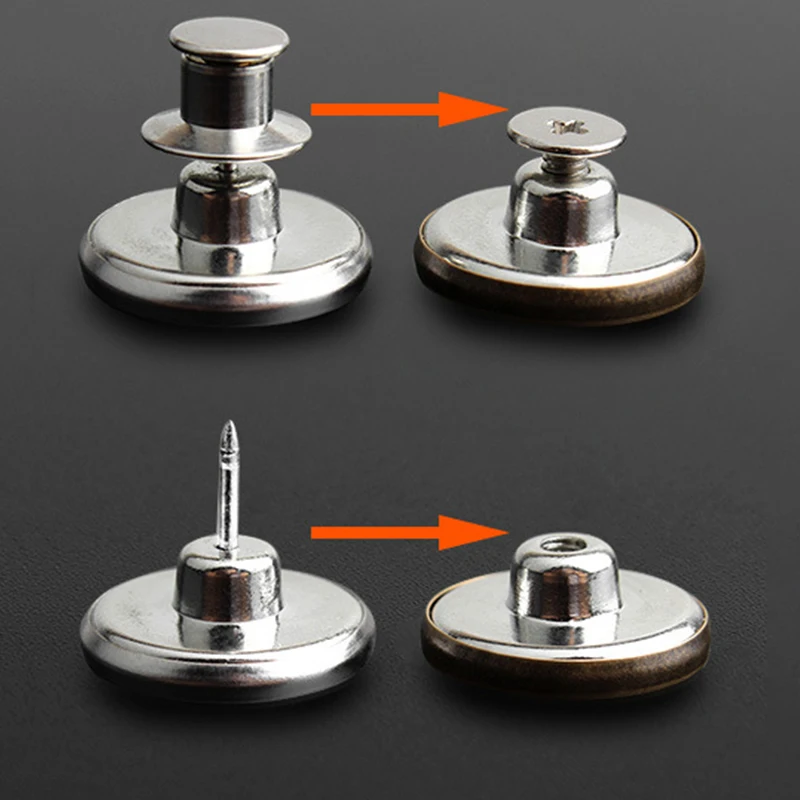 5 шт. металлические пуговицы для джинсов и талии | Дом сад