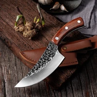 liang da 5cr15mov handcrafted boning knife with full tang ebony handle sharp cleaver for beef chicken chef butcher kitchen knife