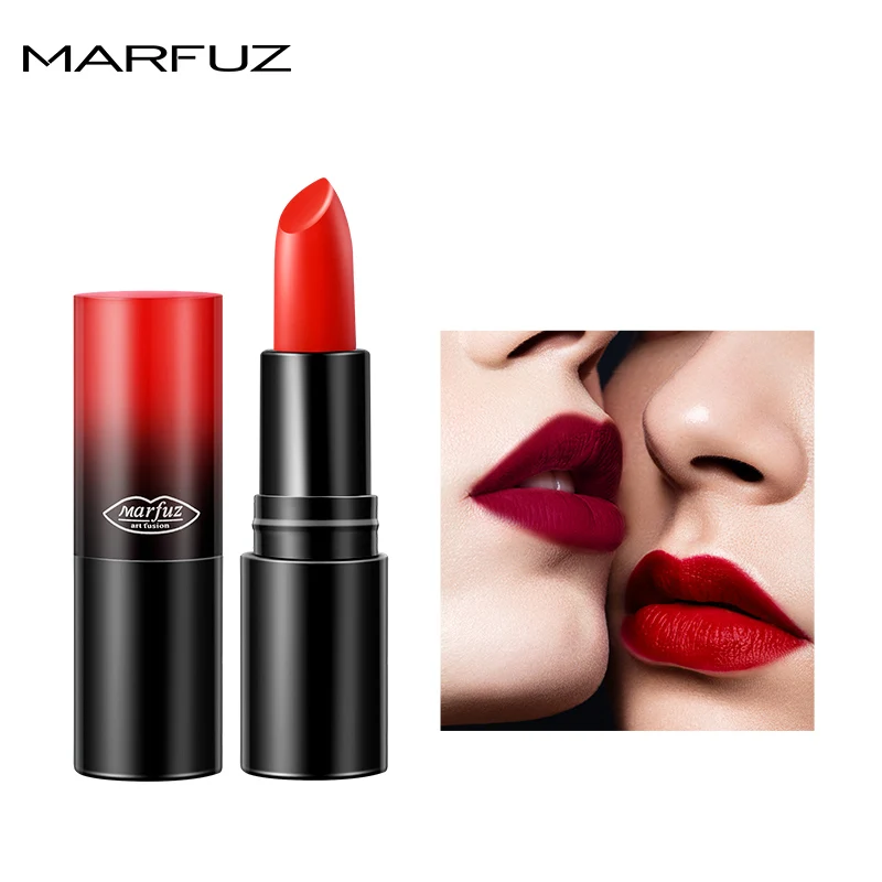 Новинка матовая водостойкая бархатная помада MARFUZ 8 цветов сексуальный