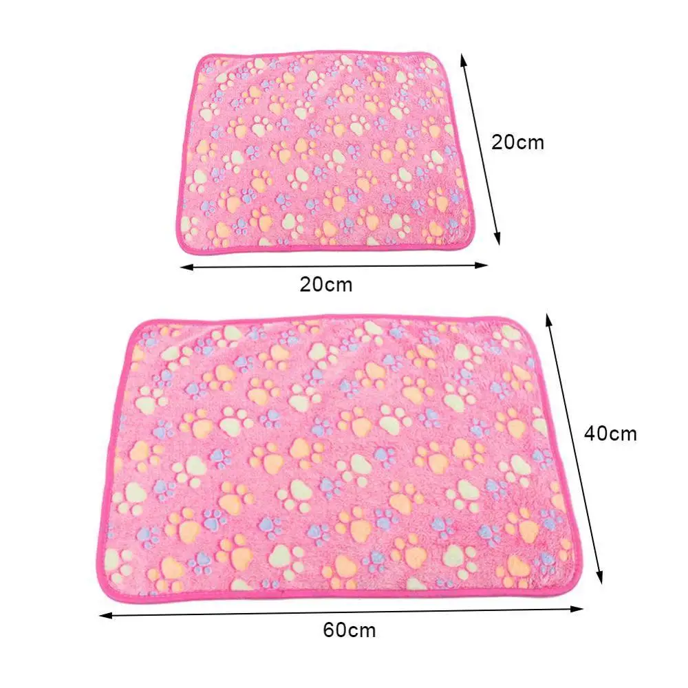 Мягкое Флисовое одеяло большой коврик с принтом лап кошек собак щенков