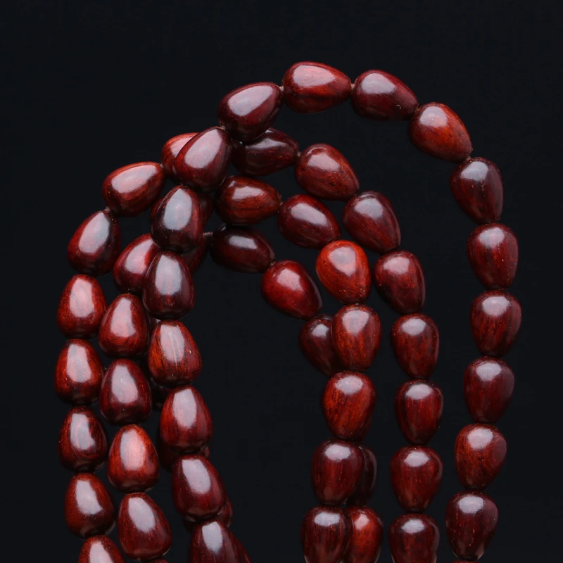 Indian Sandalwood Rosewood 6mmx8mm Necklace Bracelet 99 Beads 108 Beads Precious Wooden Bead Bracelet Yoga Zen