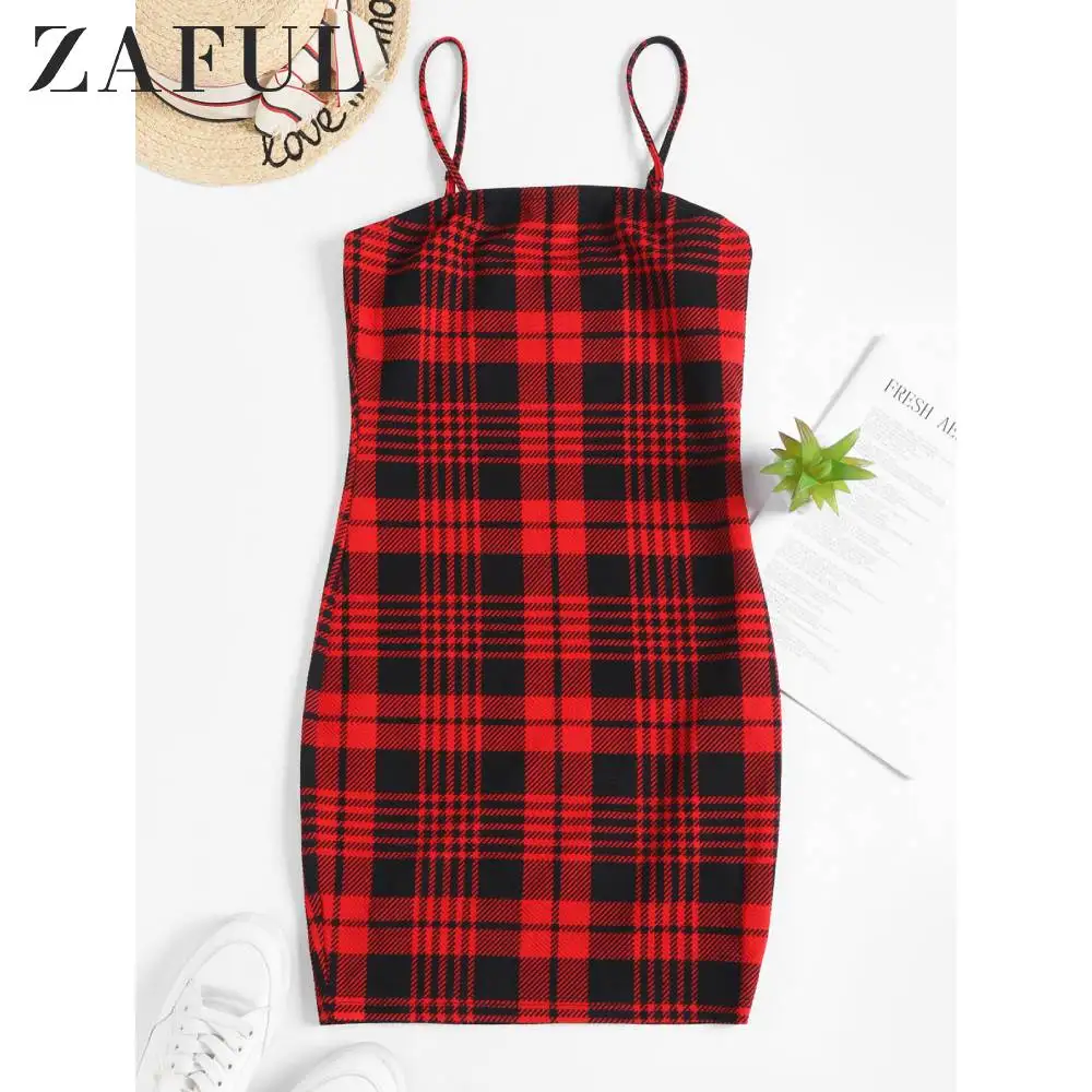 Женское мини платье в клетку без рукавов|Женские платья| |