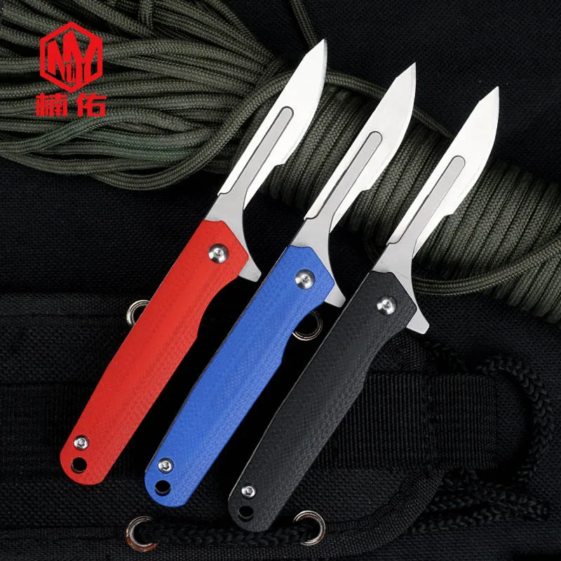 

Мини G10 + стальной складной нож многофункциональный портативный Походный нож для выживания без ножа