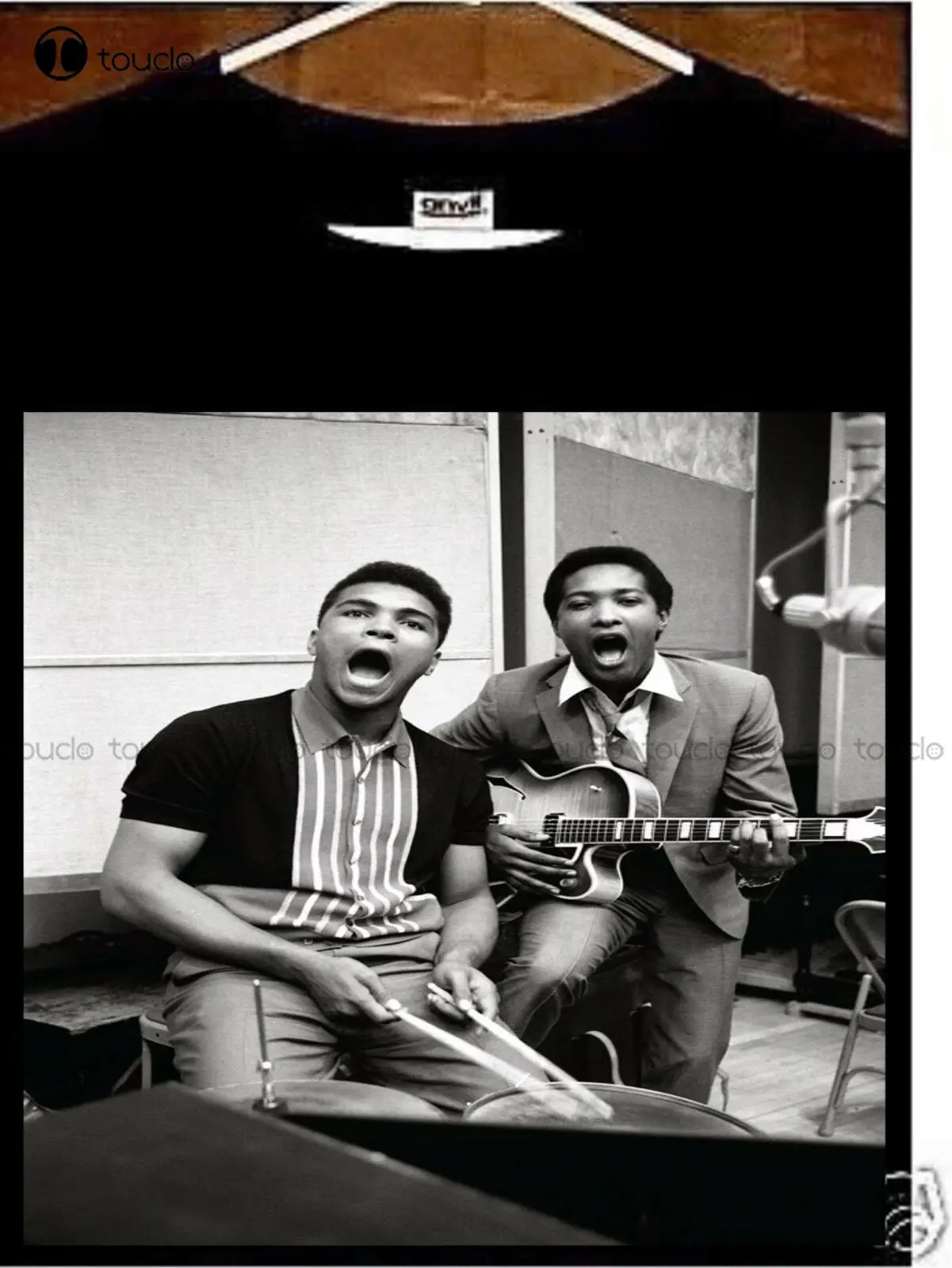 

Sam Cooke T Shirt; Sam Cooke With Muhammad Ali Unisex Women Men Tee Shirt