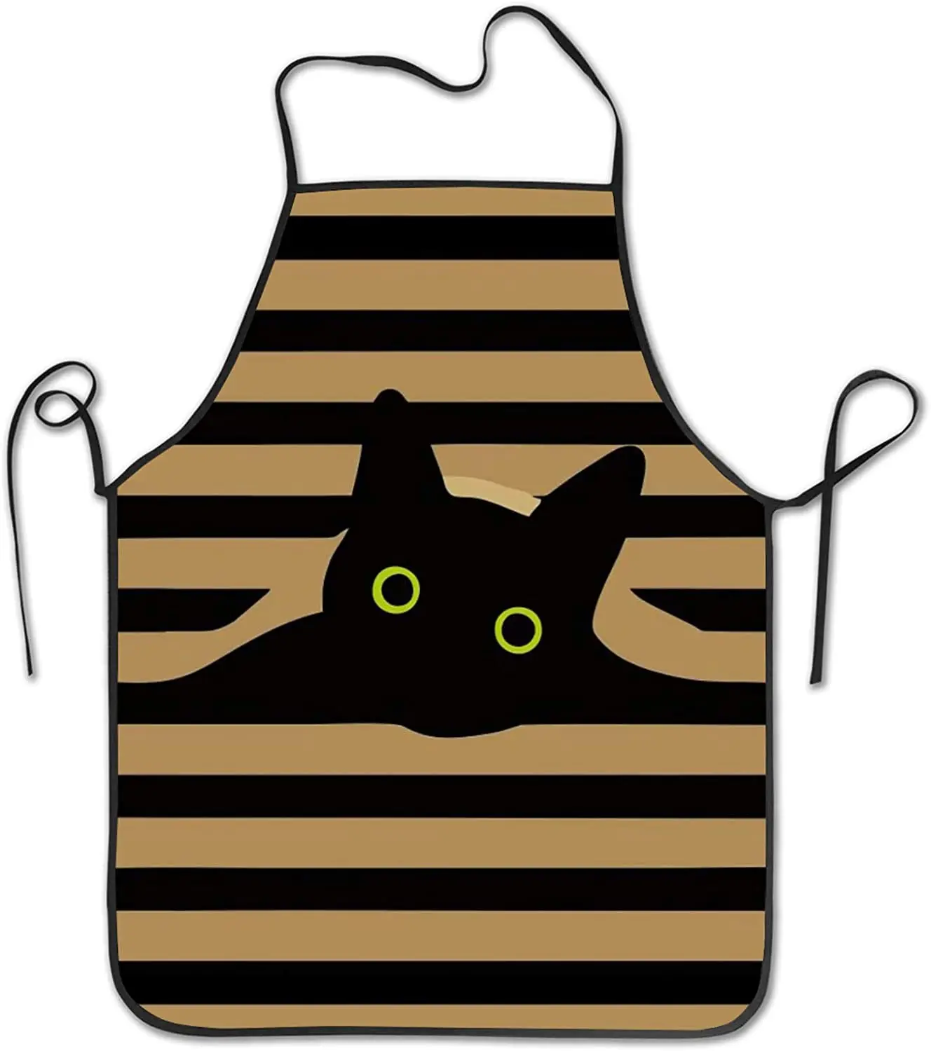 

Фартук в полоску с животными для мужчин и женщин, официантка, шеф-повар, домашнее парикмахерское, кухонные подвески, принадлежности