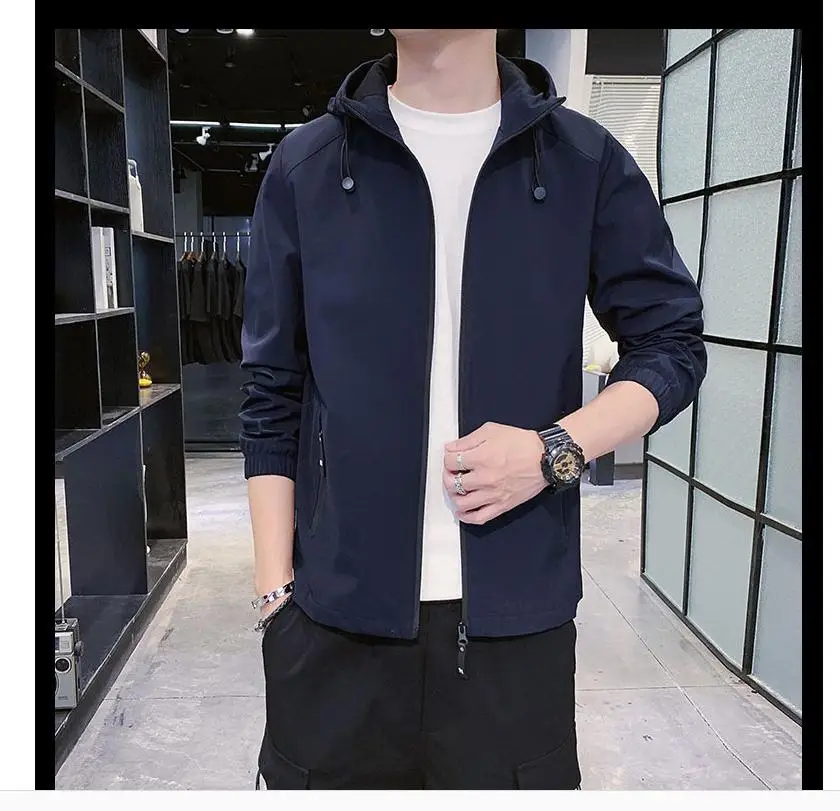 

Мужская куртка с длинным рукавом, весна-осень-зима 2021